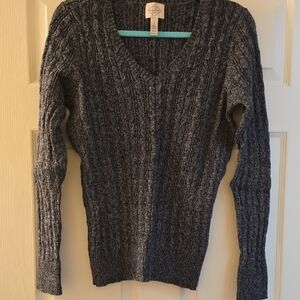 St. John's Bay Charcoal V-Neck Sweater